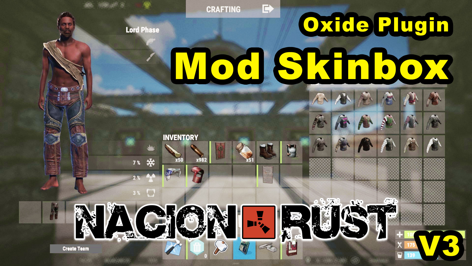 Mod Skinbox actualizado – Skins para ropas, armas y mas